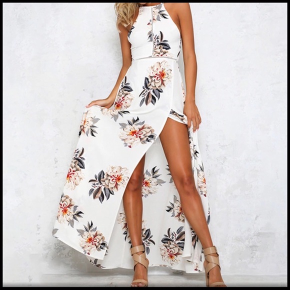 High-Lo Halter Dress - Picture 3 of 8